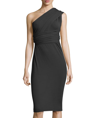 Donna Karan Jersey Infinity Dress, Black